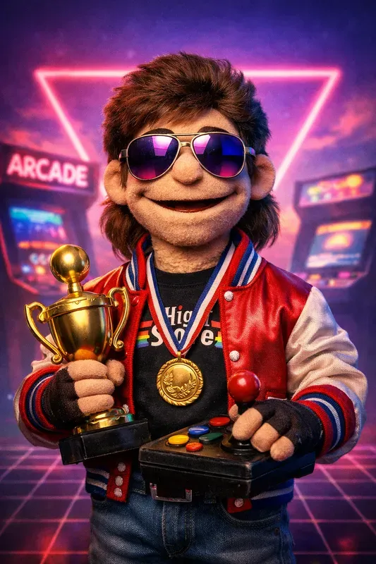 Retro Dreamwave Puppet Portraits