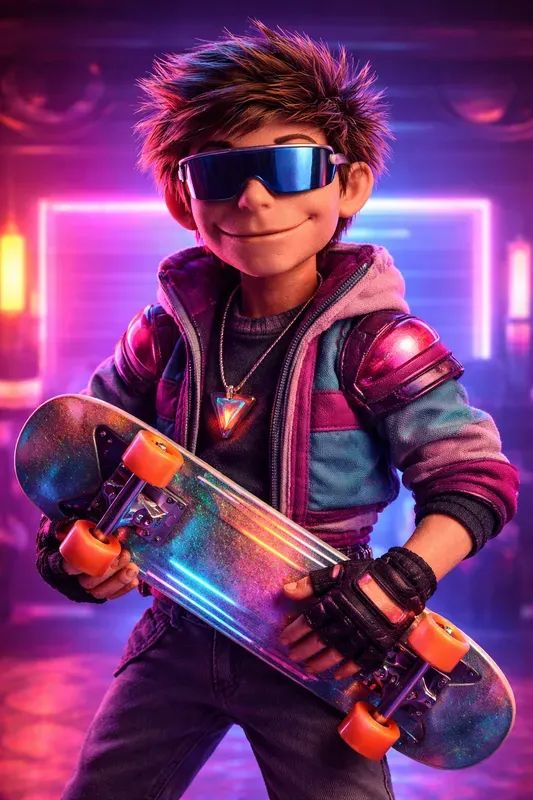 Retro Dreamwave Puppet Portraits