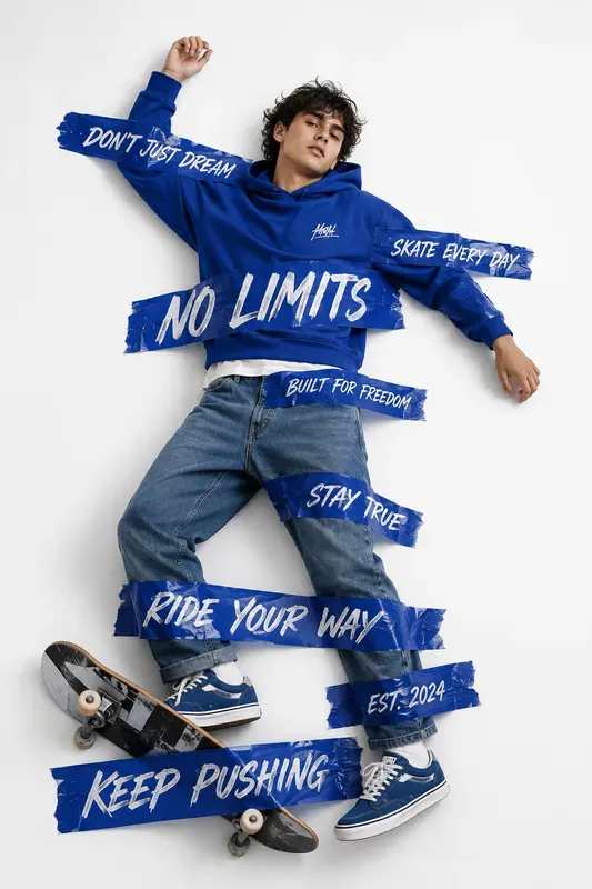 Human Tape Typography Posters