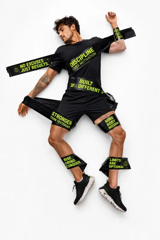 Human Tape Typography Posters