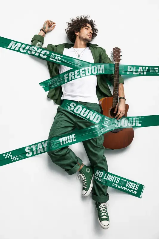 Human Tape Typography Posters