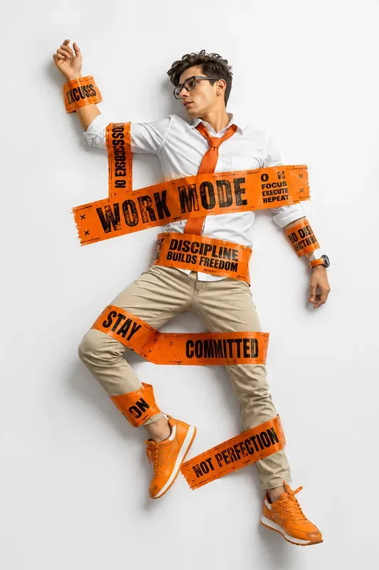Human Tape Typography Posters