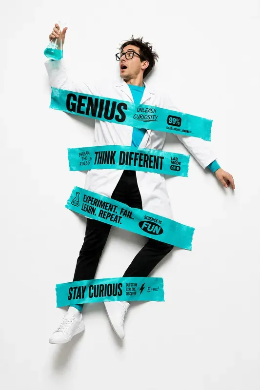 Human Tape Typography Posters