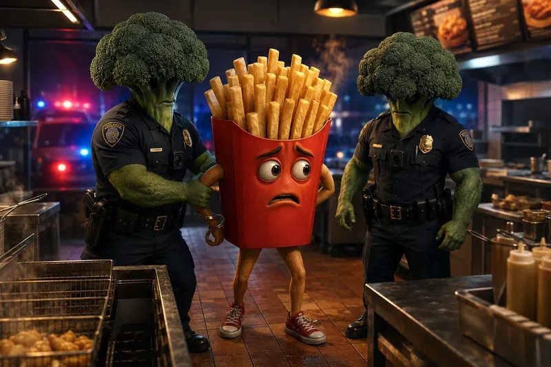 Food Mascot Story Scene Generator