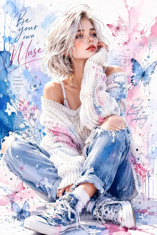 Expressive Watercolor Fashion Sketches