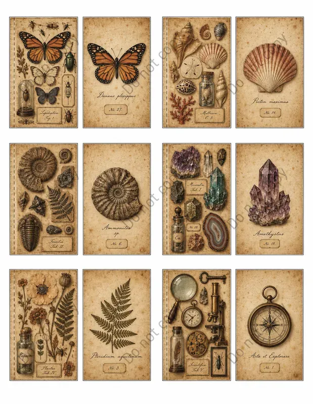 Junk Journal Flip Flap Door Sheets