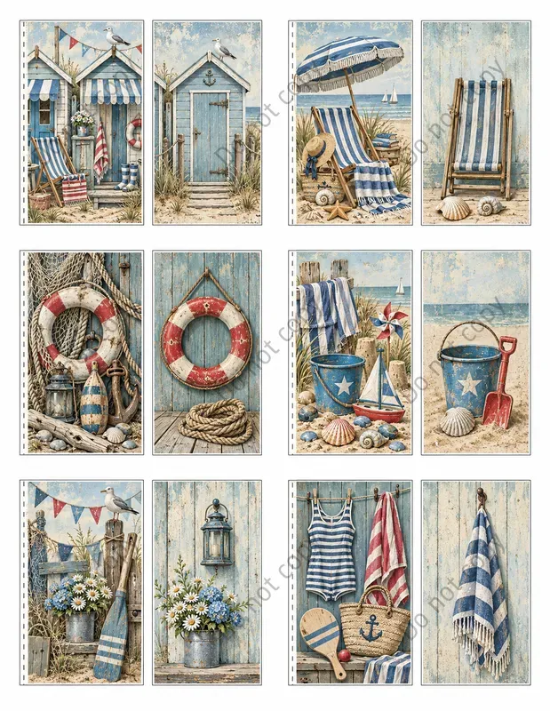Junk Journal Flip Flap Door Sheets