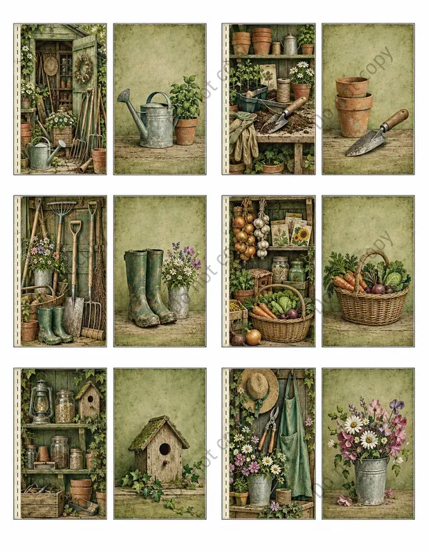 Junk Journal Flip Flap Door Sheets