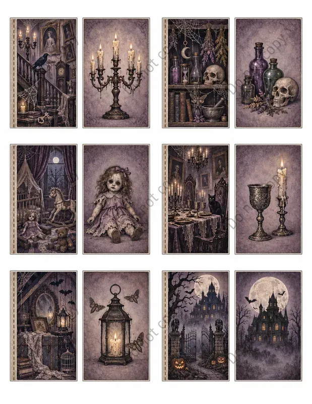 Junk Journal Flip Flap Door Sheets