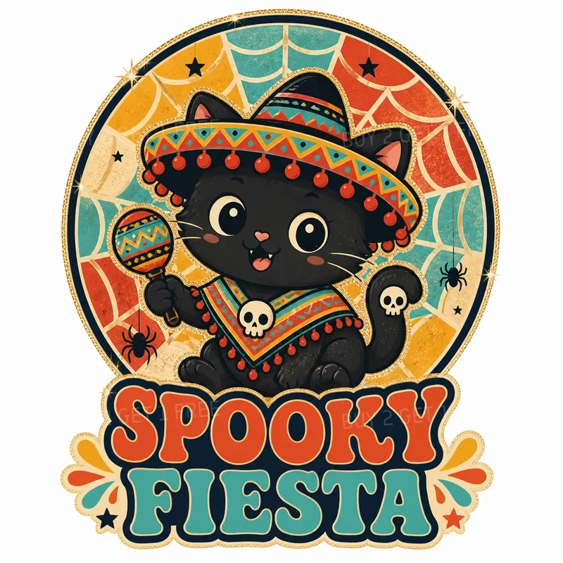 Retro Groovy Fiesta Tshirt Designs