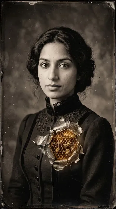 Surreal Peeled Emulsion Tintype Portraits