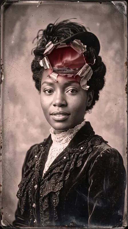 Surreal Peeled Emulsion Tintype Portraits