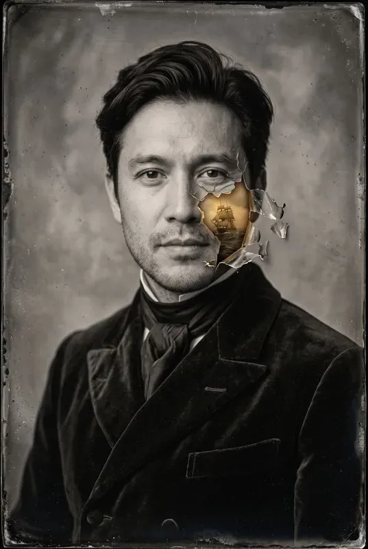 Surreal Peeled Emulsion Tintype Portraits
