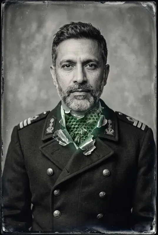 Surreal Peeled Emulsion Tintype Portraits