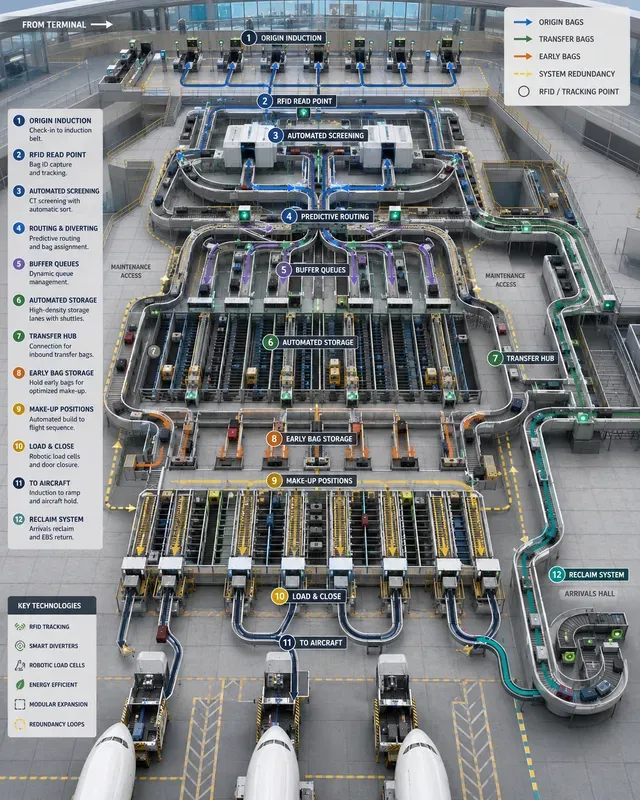 Airport Baggage Handling Flows