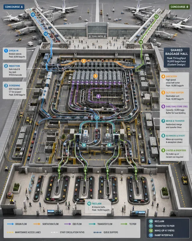 Airport Baggage Handling Flows