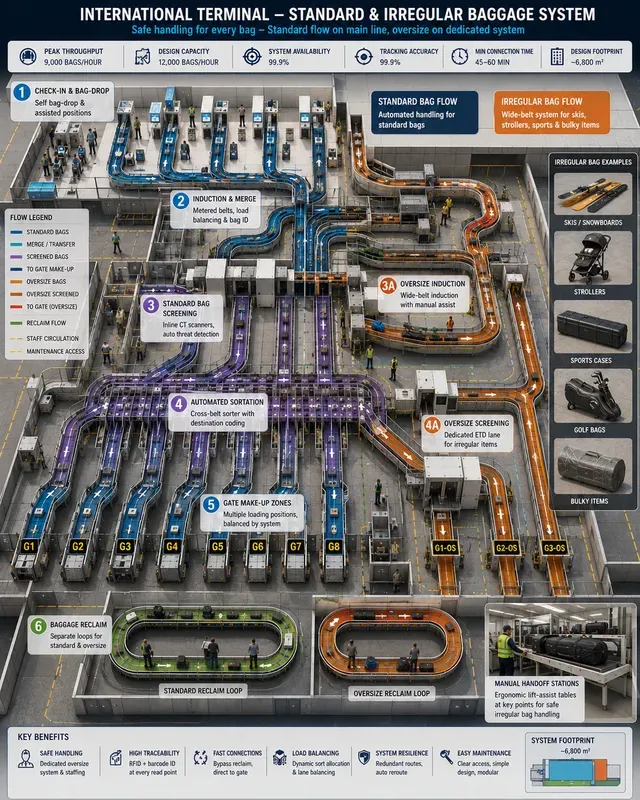 Airport Baggage Handling Flows