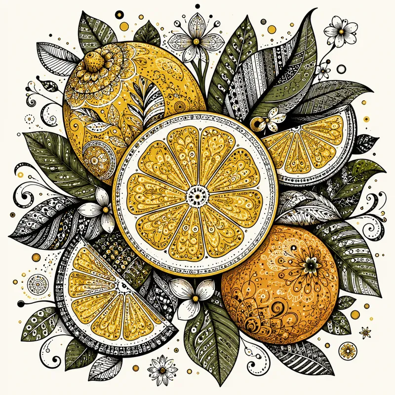 Zentangle Fruit Art Packs
