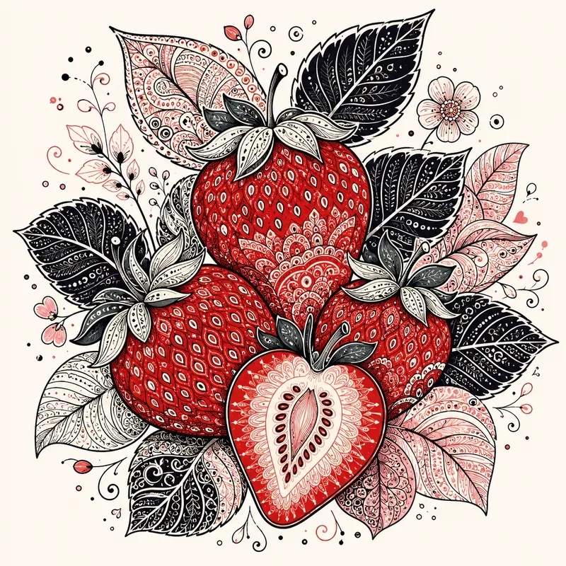 Zentangle Fruit Art Packs