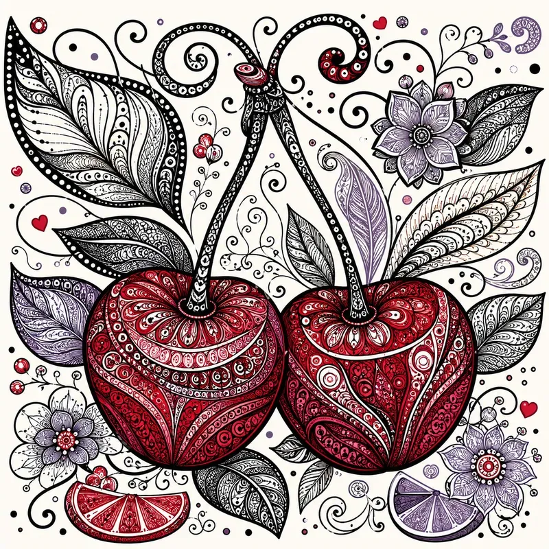 Zentangle Fruit Art Packs