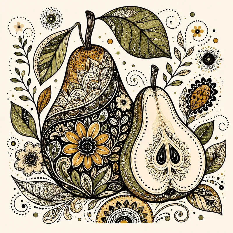 Zentangle Fruit Art Packs