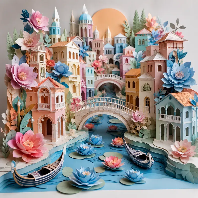 Paper Bloom Cities