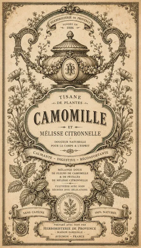 Victorian Botanical Label Engravings