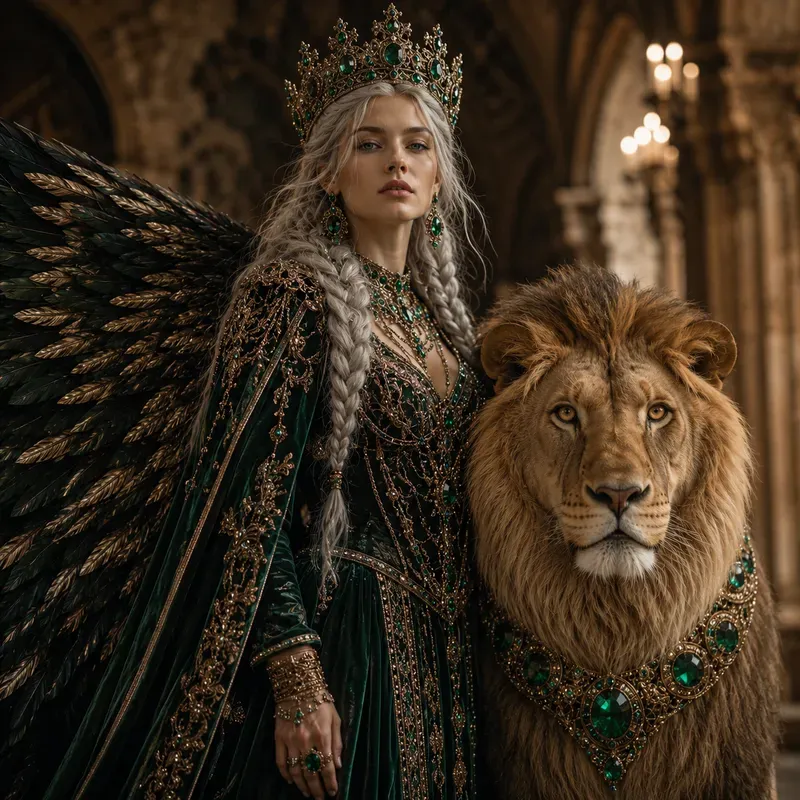 Regal Winged Guardians