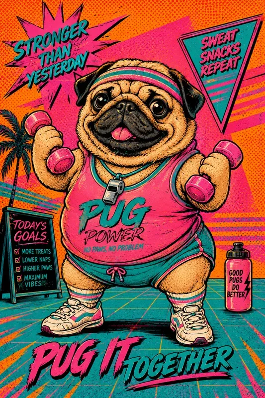 Vibrant Cartoonish Pop Art