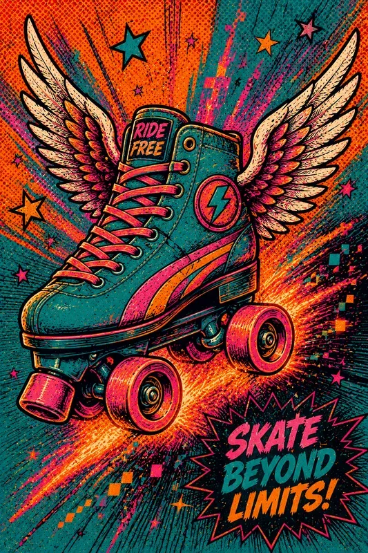 Vibrant Cartoonish Pop Art