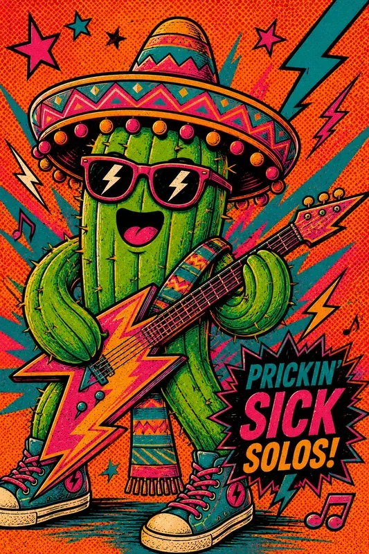 Vibrant Cartoonish Pop Art