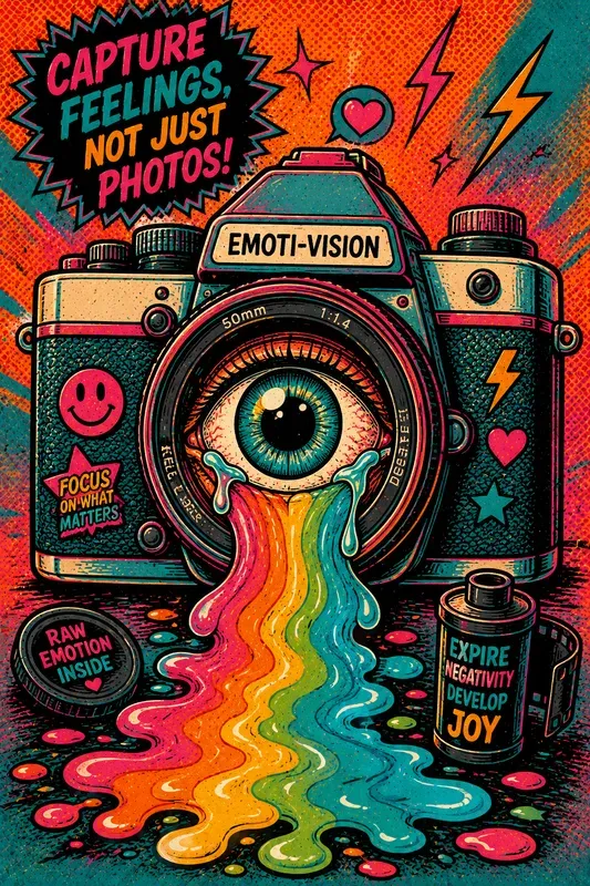 Vibrant Cartoonish Pop Art
