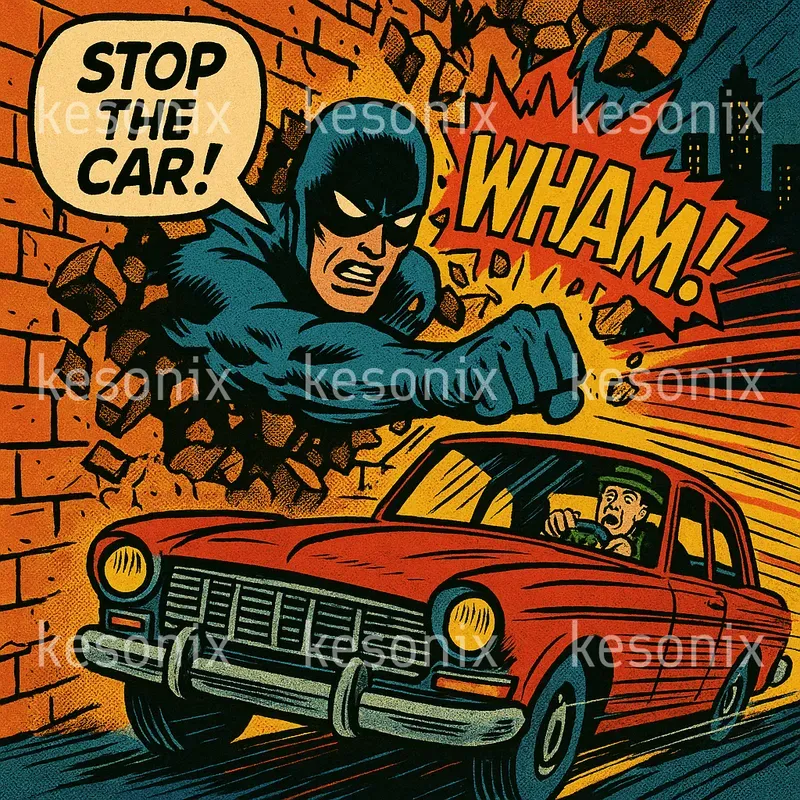 Classic Comic Book Action Scenes