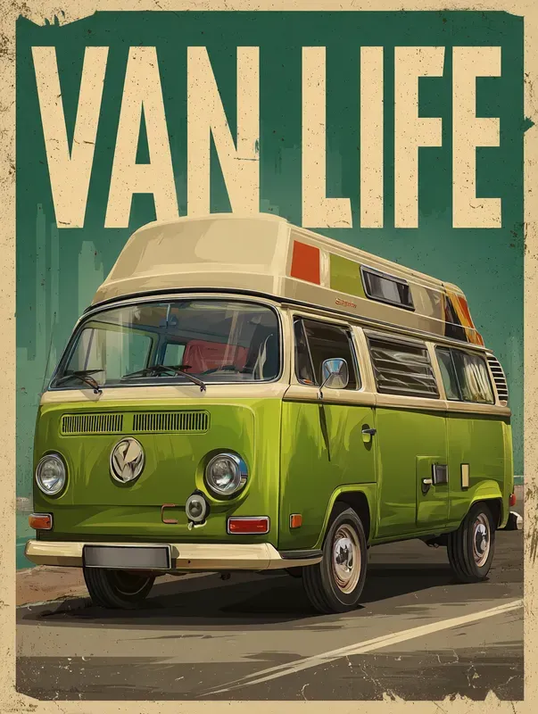 Retro Posters With Vintage Transports