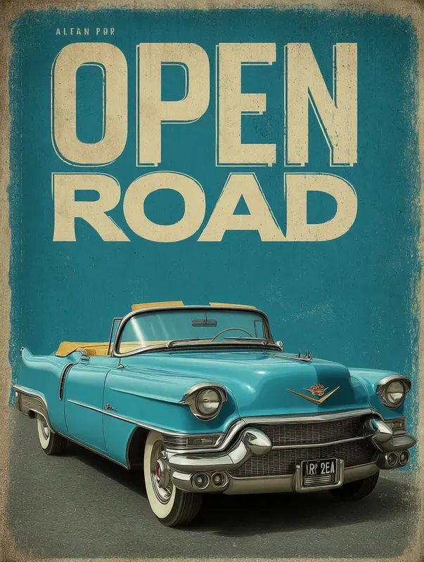 Retro Posters With Vintage Transports