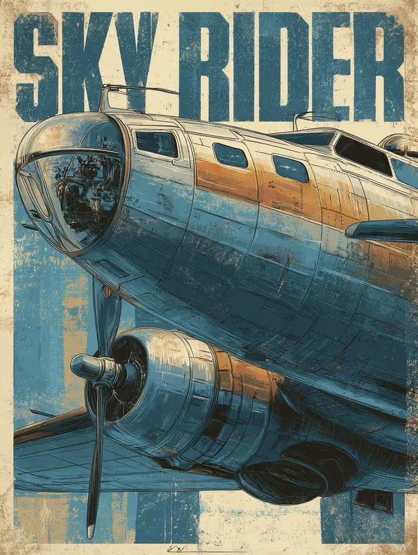 Retro Posters With Vintage Transports
