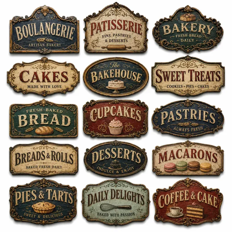 Vintage Ornate Signboard Collections