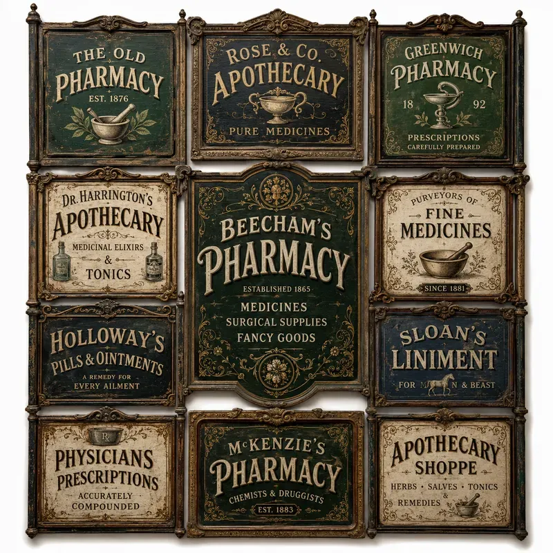 Vintage Ornate Signboard Collections