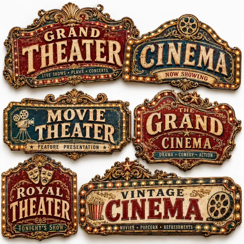 Vintage Ornate Signboard Collections