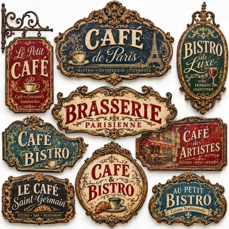 Vintage Ornate Signboard Collections