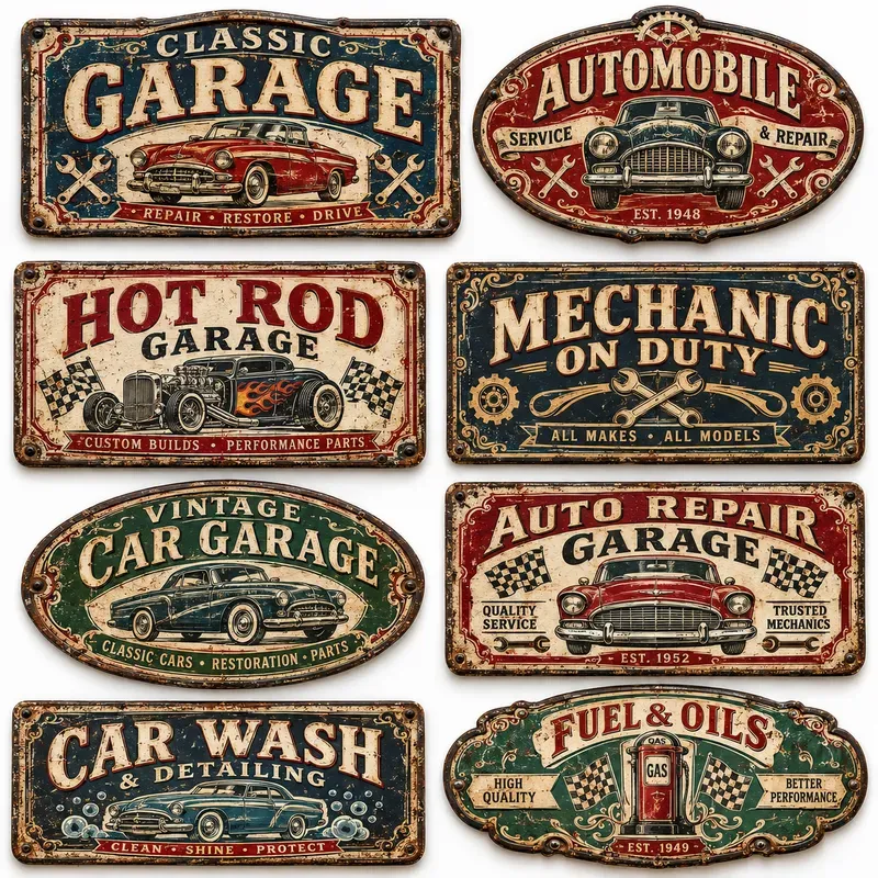 Vintage Ornate Signboard Collections