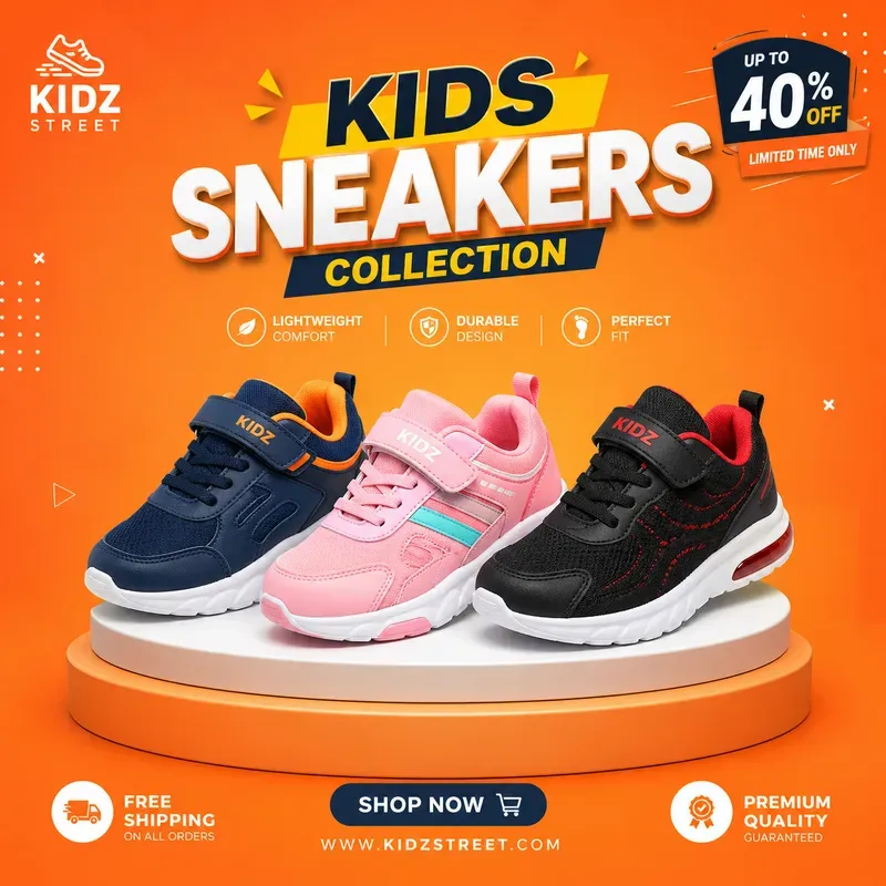 Modern Sports Shoe Banner Design Kits