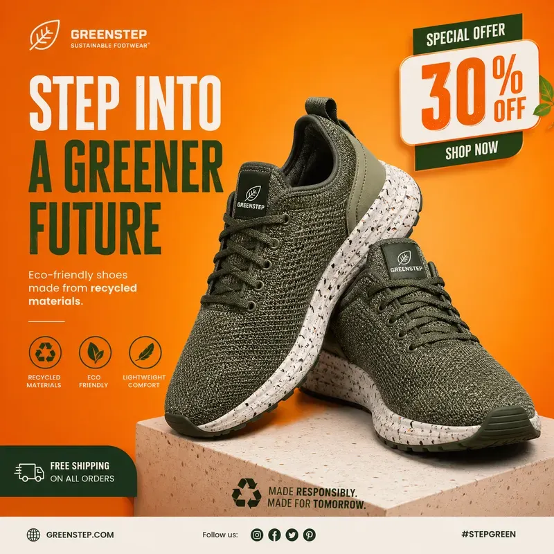 Modern Sports Shoe Banner Design Kits