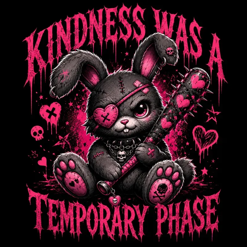 Dark Cute Chaos Mascot Tshirts