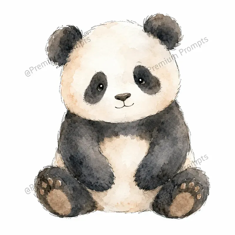 Adorable Watercolor Animals Cliparts