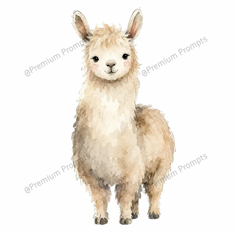 Adorable Watercolor Animals Cliparts