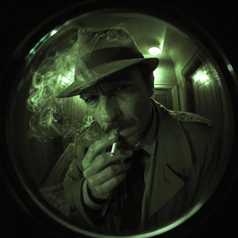 Peephole Surveillance Portraits