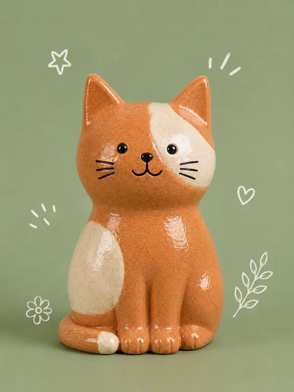 Handcrafted Ceramic Clay Character Art