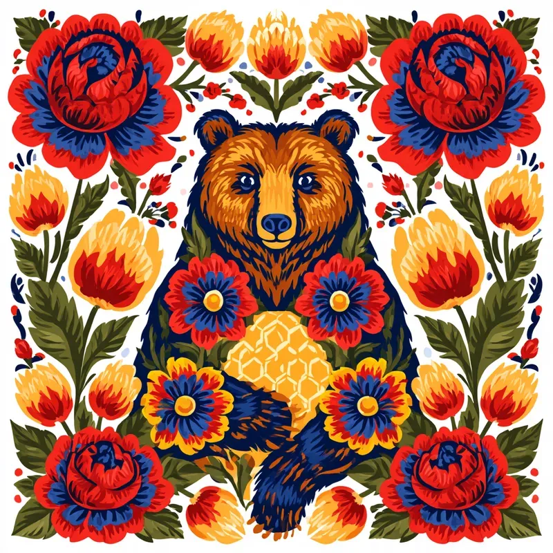 Folk Art Illustration Generator