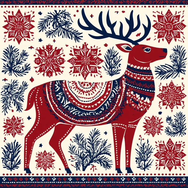 Folk Art Illustration Generator